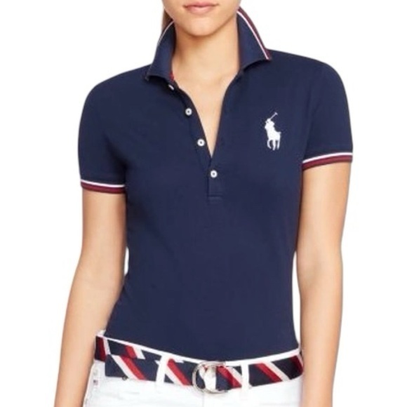 Ralph Lauren Tops - Polo Ralph‎ Lauren USA Paralympics 2020 Team Navy Blue Polo Shirt Small